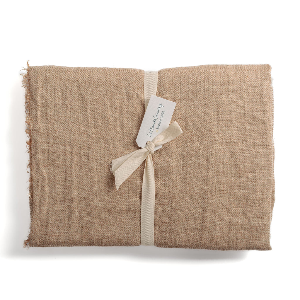 Rideau panneau en lin chevron Bruxelles