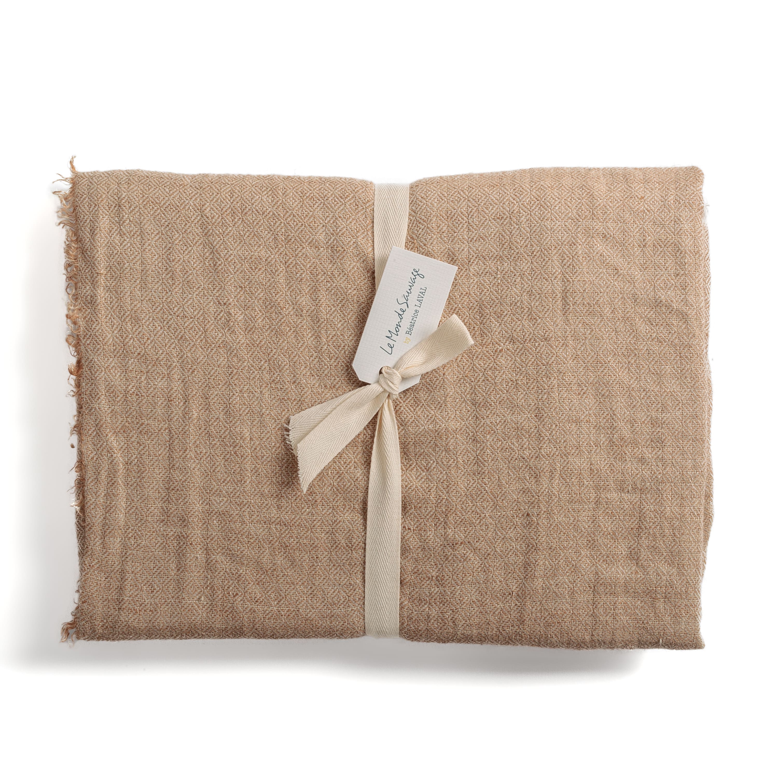 Rideau panneau en lin chevron Bruxelles