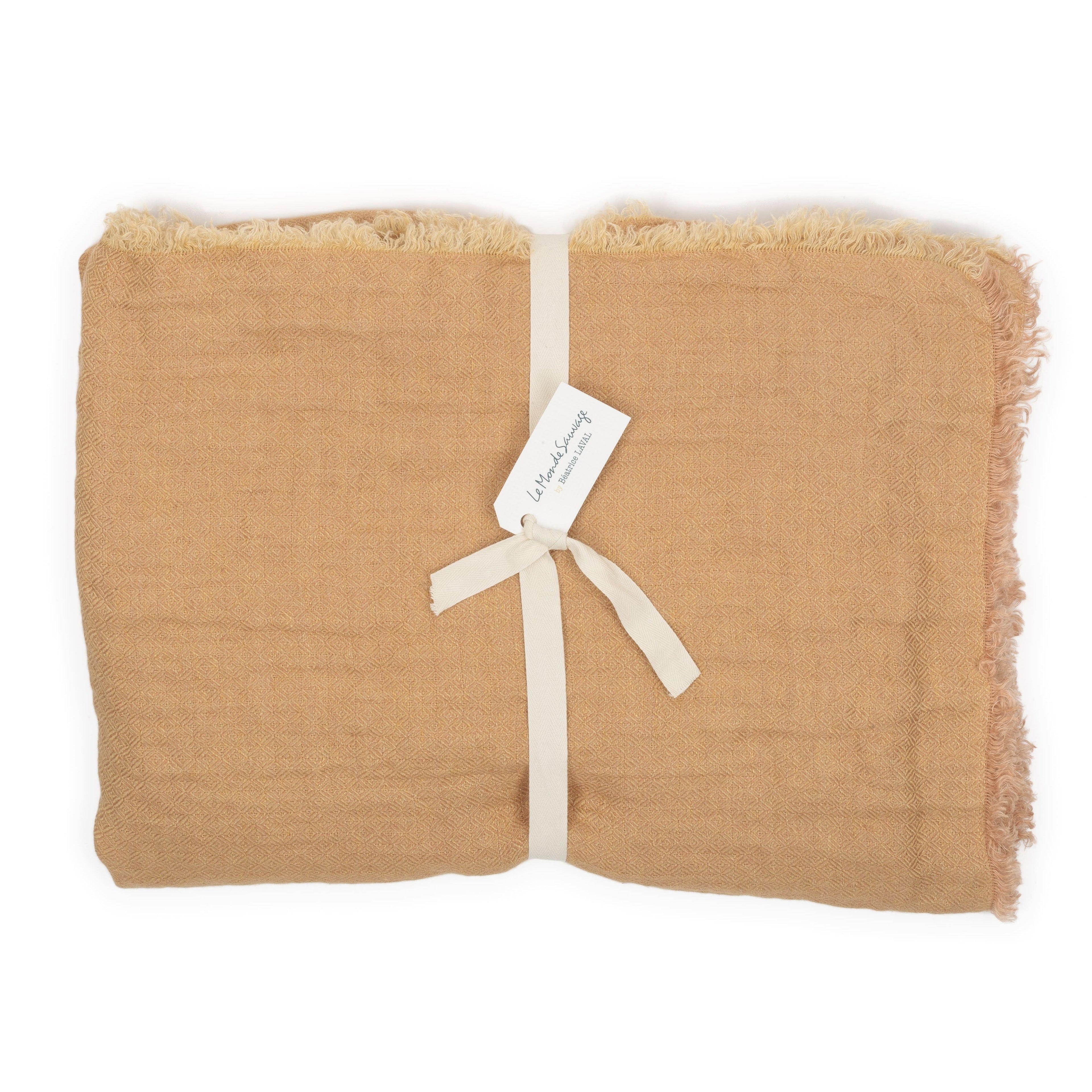 Rideau panneau en lin chevron Assouan