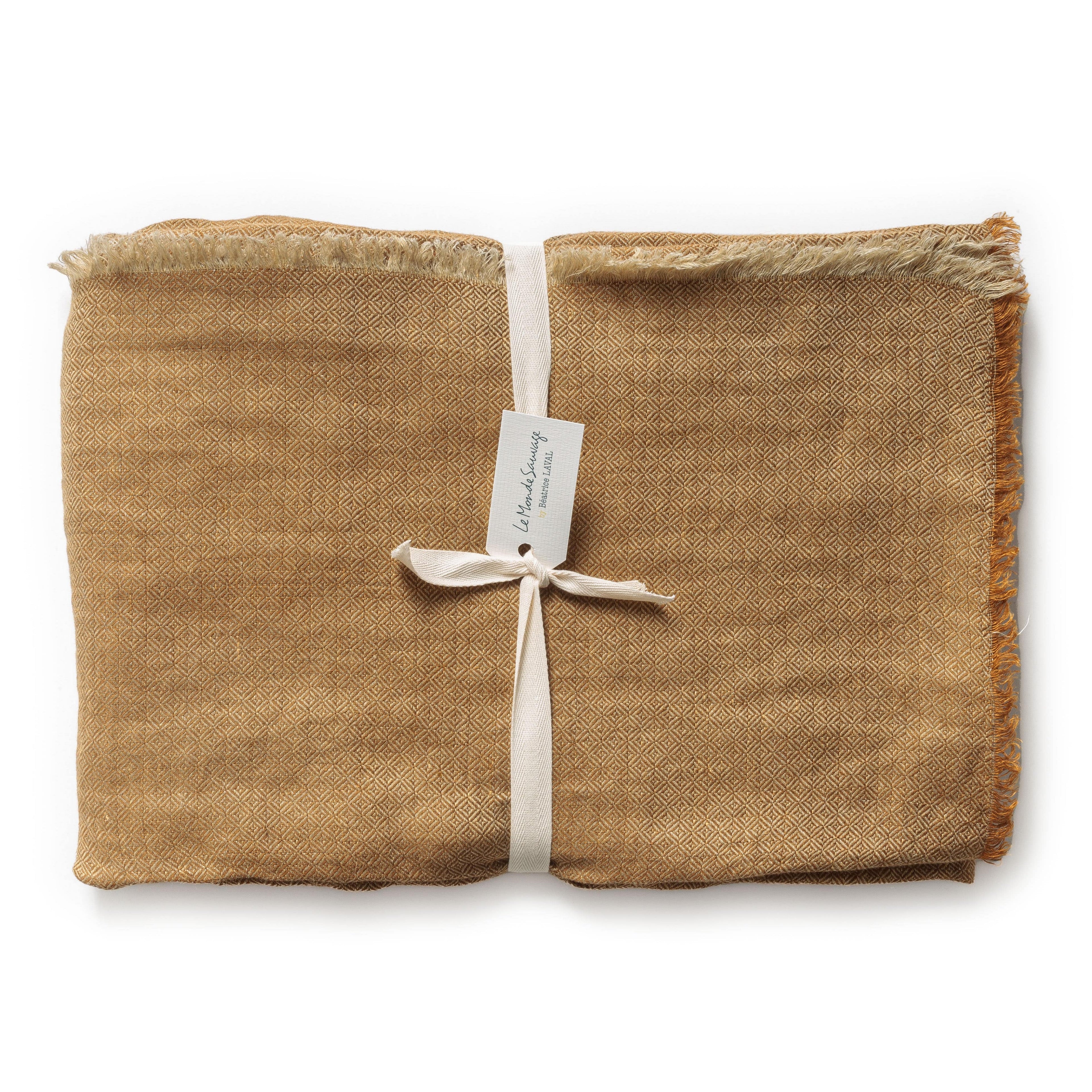 Rideau panneau en lin chevron Madagascar