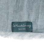 Plaid en lin chevron Oslo - Le Monde Sauvage