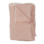 Rideau panneau en lin chevron Marsala