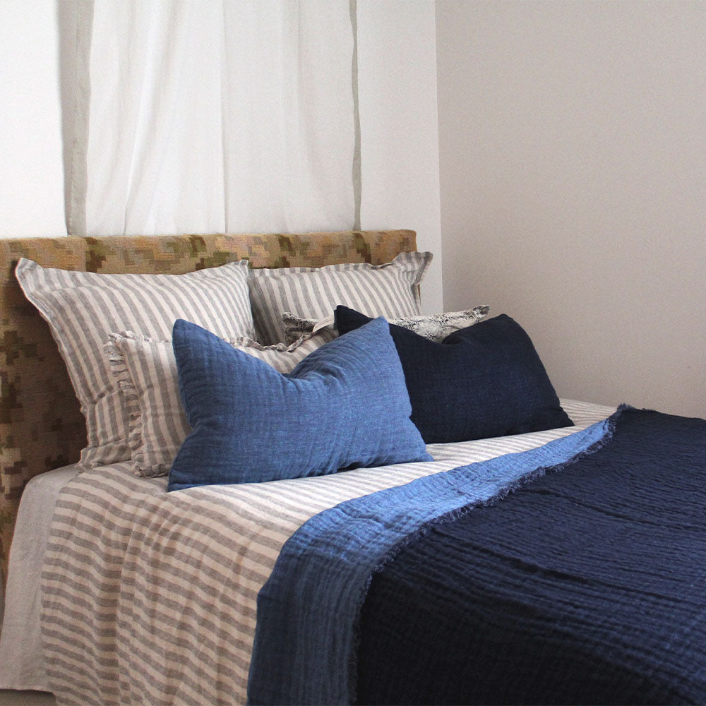 Plaid en lin gaufré Tokyo - Le Monde Sauvage