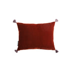 Coussin Goa pompons Shangaï - Le Monde Sauvage