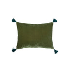Coussin Goa pompons Artichoke - Le Monde Sauvage
