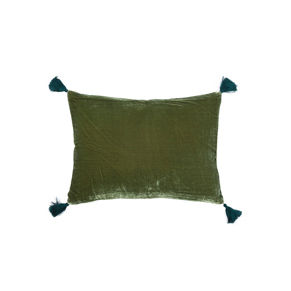 Coussin Goa pompons Artichoke - Le Monde Sauvage