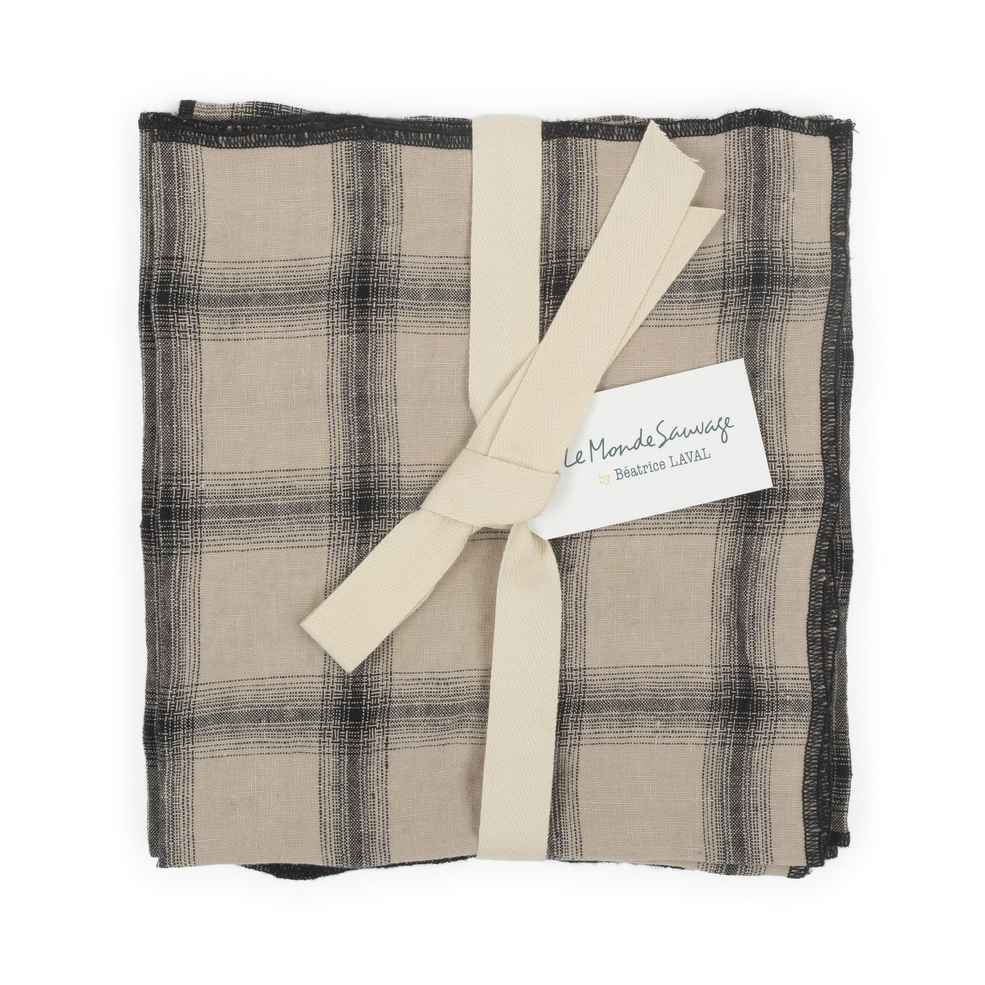 Lot de 4 serviettes Highlands Namib