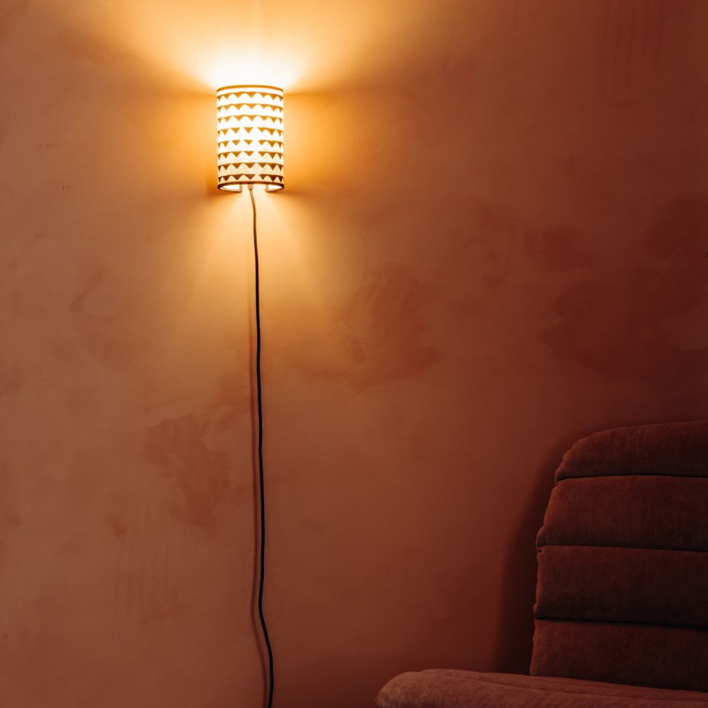 Josephine B. wall light, black triangle