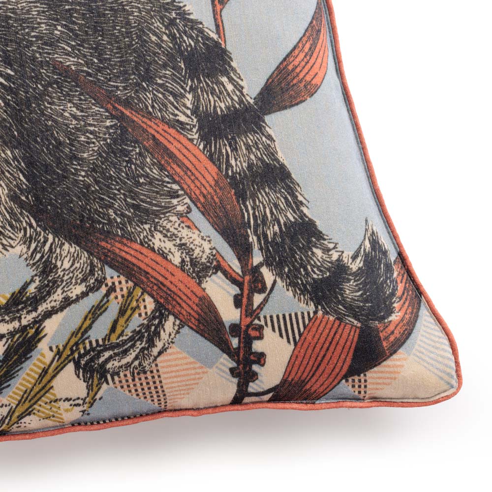 Coussin Bestiaire Racoon - Le Monde Sauvage