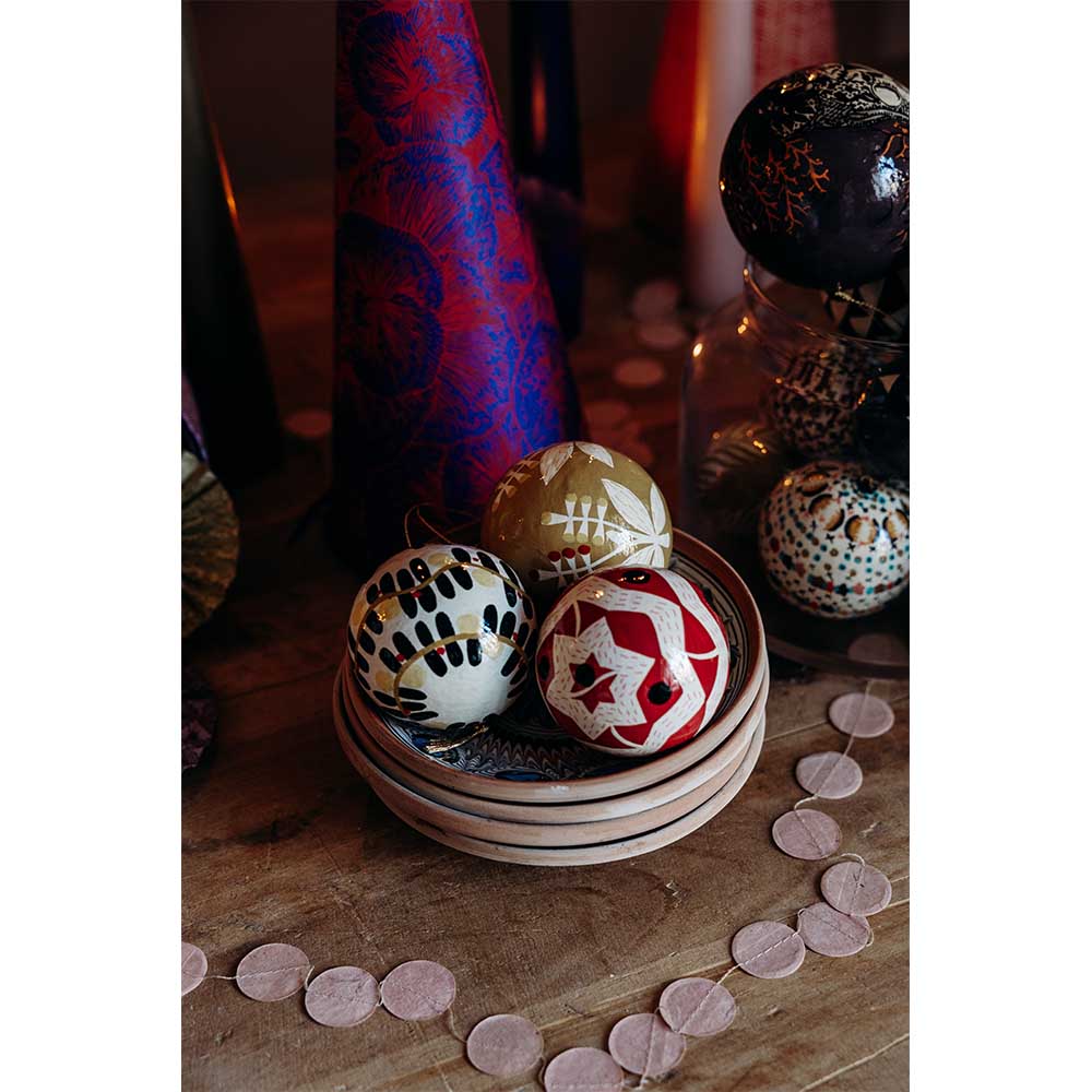 Lot de 3 boules décoratives Octopus