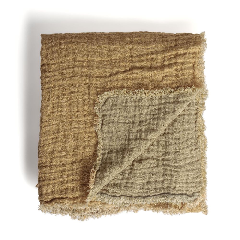 Plaid en lin gaufré Izamal - Le Monde Sauvage