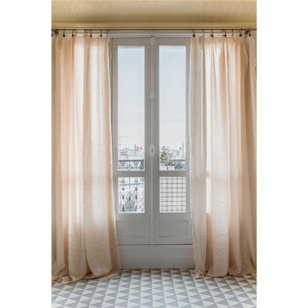 Namib Chevron Linen Panel Curtain