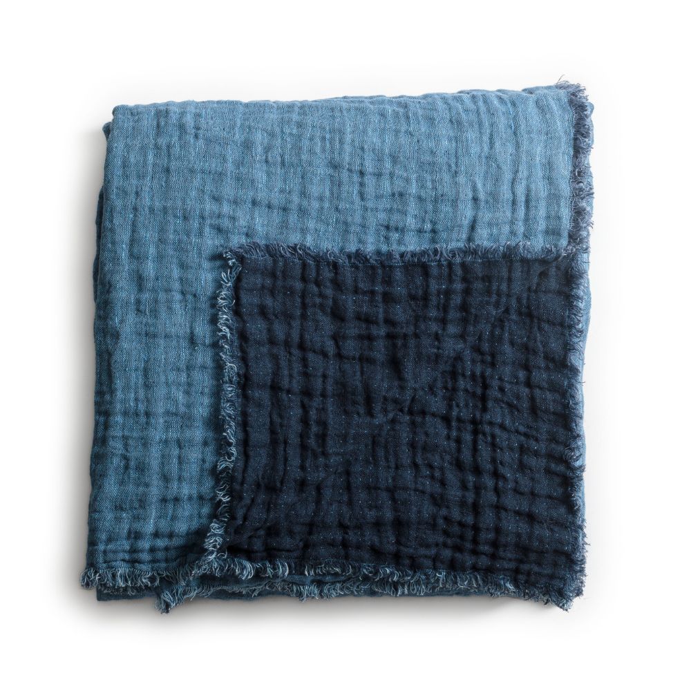 Plaid en lin gaufré Tokyo - Le Monde Sauvage