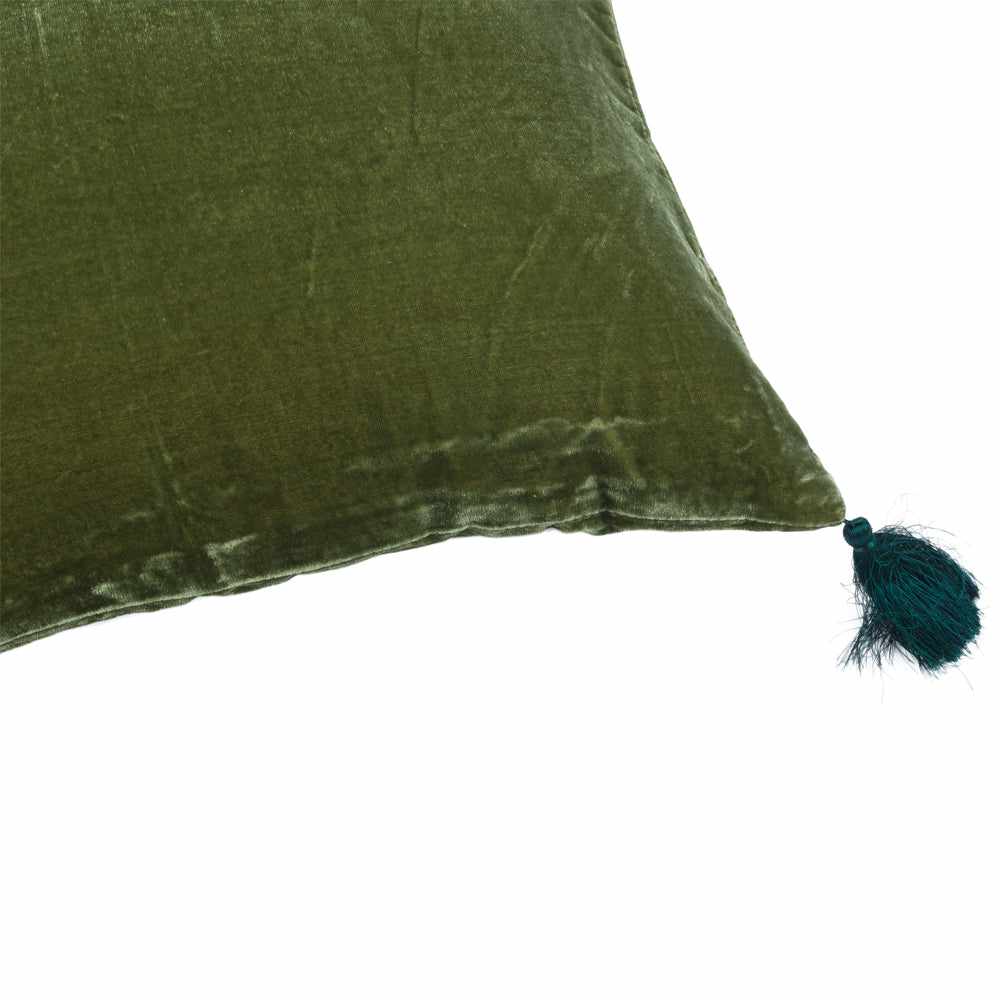 Coussin Goa pompons Artichoke - Le Monde Sauvage