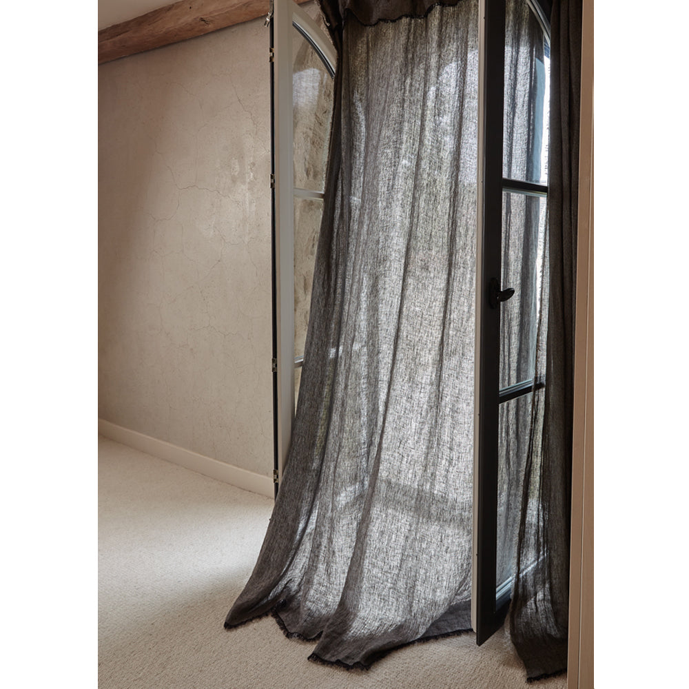 Montreal Chevron Linen Panel Curtain