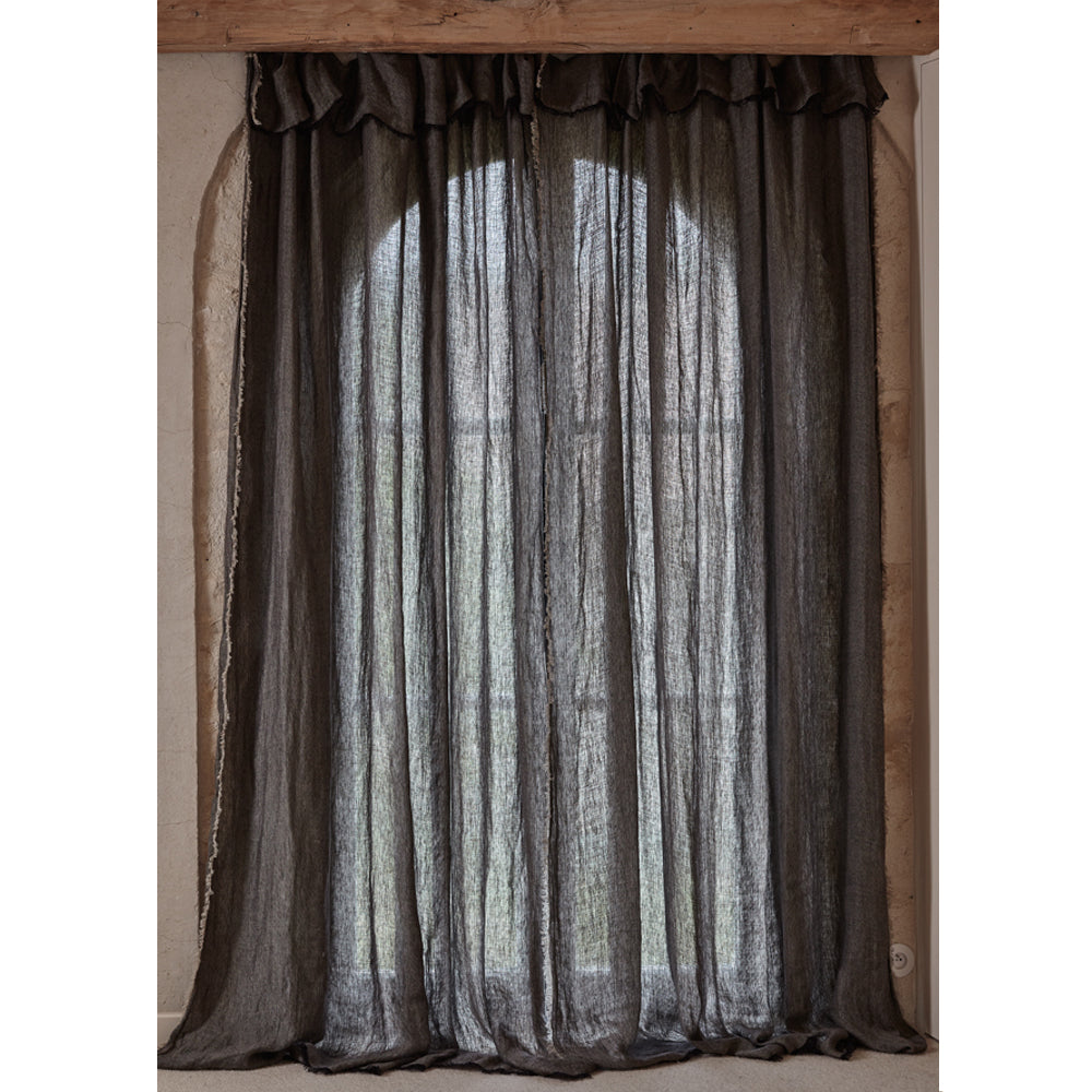 Montreal Chevron Linen Panel Curtain