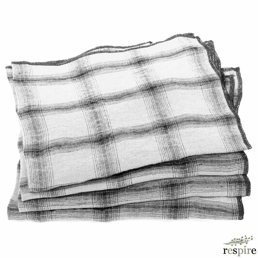 Le Monde Sauvage - Lot de 4 serviettes Highlands Off white