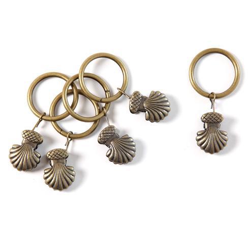 Le Monde Sauvage - Lot de 5 anneaux pinces coquillage