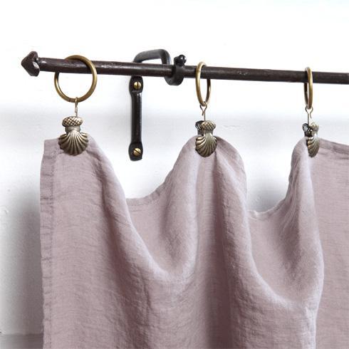 Le Monde Sauvage - Lot de 5 anneaux pinces coquillage