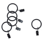 Le Monde Sauvage - Lot de 5 anneaux pinces noirs