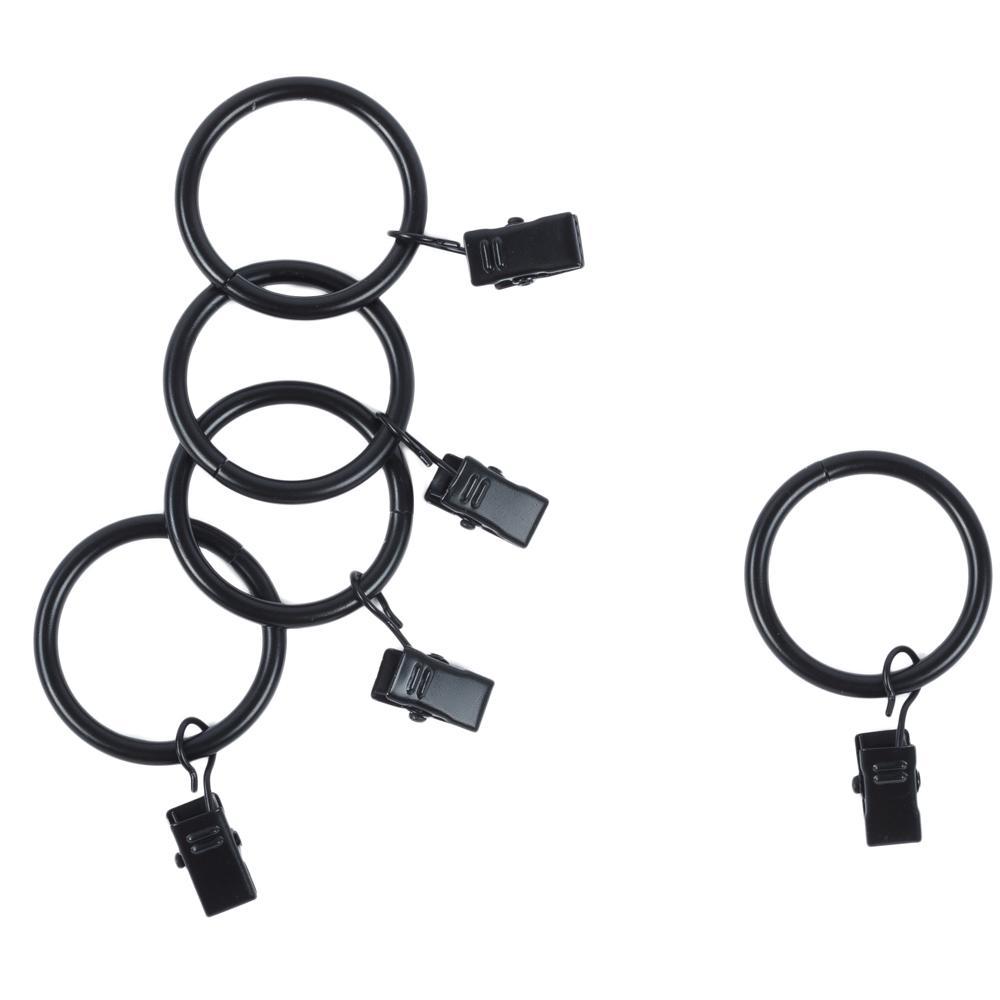 Le Monde Sauvage - Lot de 5 anneaux pinces noirs