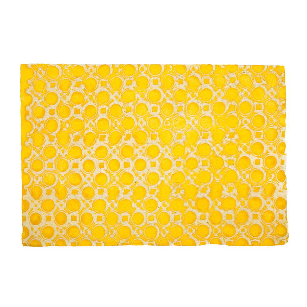 Papier peint Jaune Jaisalmer - Le Monde Sauvage 