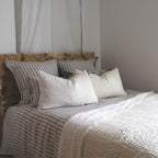 Plaid en lin gaufré Blanc - Le Monde Sauvage