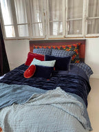 Plaid en lin gaufré Vintage Jean - Le Monde Sauvage