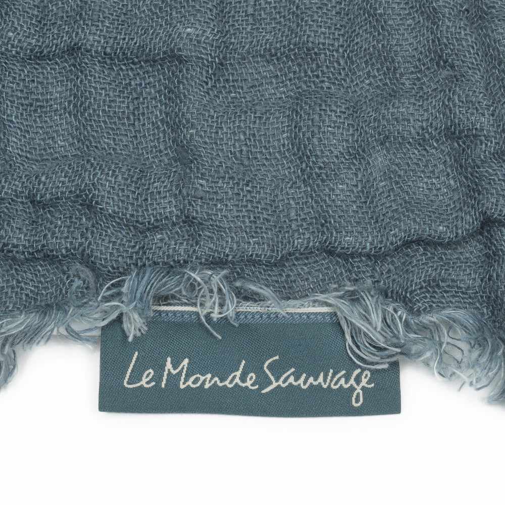Plaid en lin gaufré Vintage Jean - Le Monde Sauvage