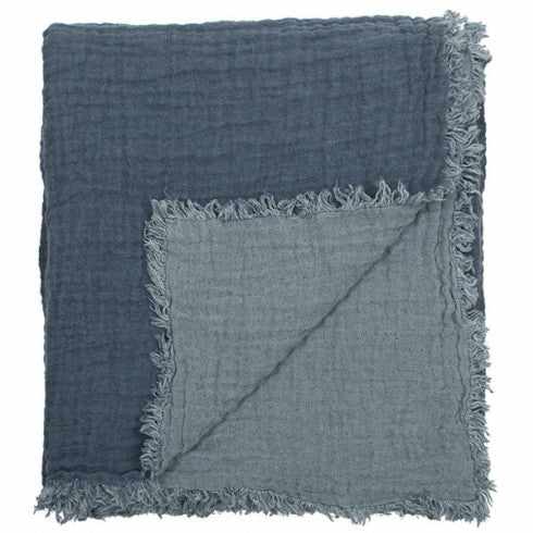 Plaid en lin gaufré Vintage Jean - Le Monde Sauvage